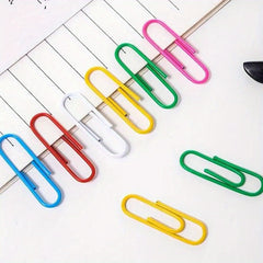 Assorted Office Supplies: Paper Clips, Pins, Large Box, 2.79 Inch Clips