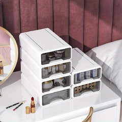Desktop Storage Box Drawer Type Cosmetics Finishing Box Desk Shelf