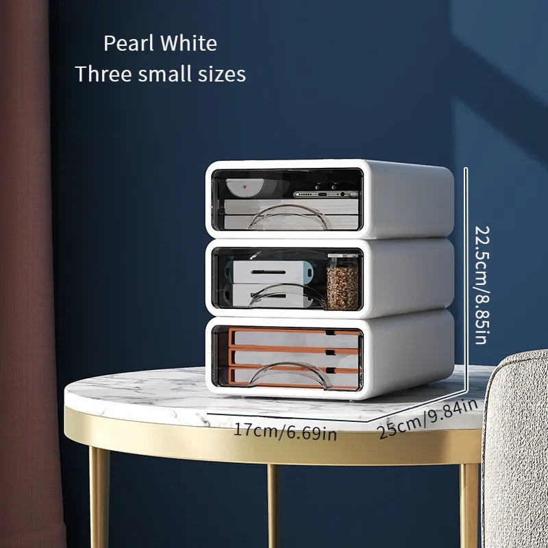 Desktop Storage Box Drawer Type Cosmetics Finishing Box Desk Shelf