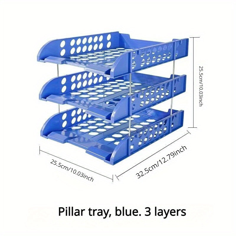 Desktop File Holder A4 Three layer Data Storage Rack