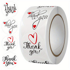 500 Thank You Stickers for Weddings, Parties, Business Use