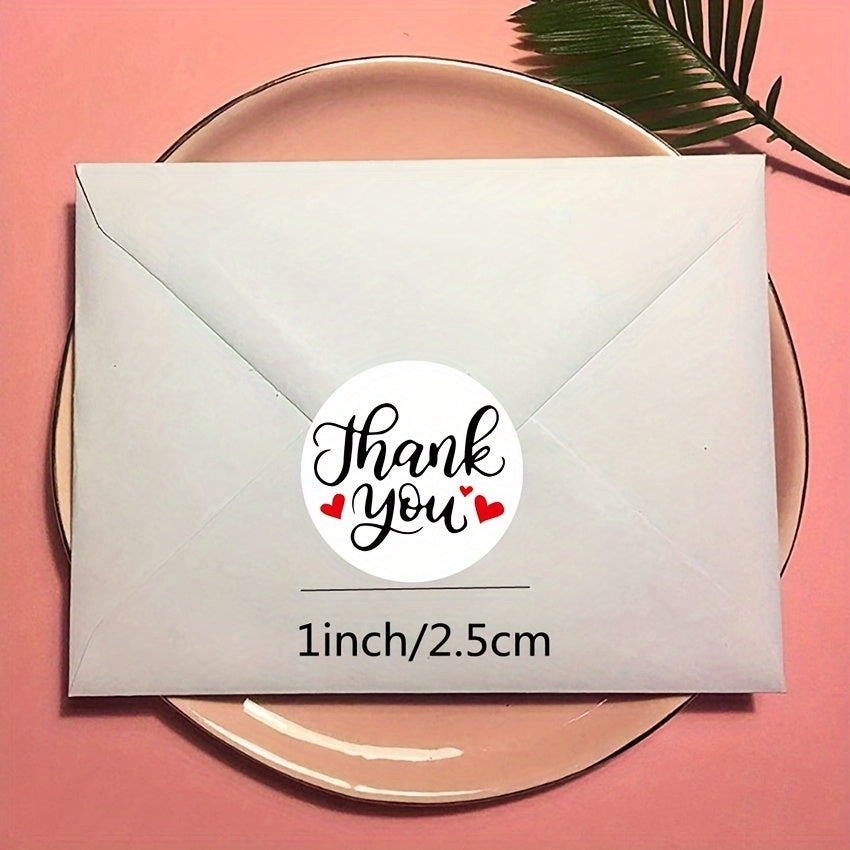 500 Thank You Stickers for Weddings, Parties, Business Use