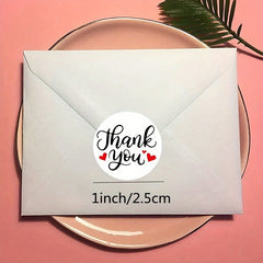 500 Thank You Stickers for Weddings, Parties, Business Use