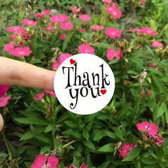 500 Thank You Stickers for Weddings, Parties, Business Use