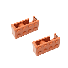 2pcs Building Block Shape Tape Cutter Desktop Tape Storage Box