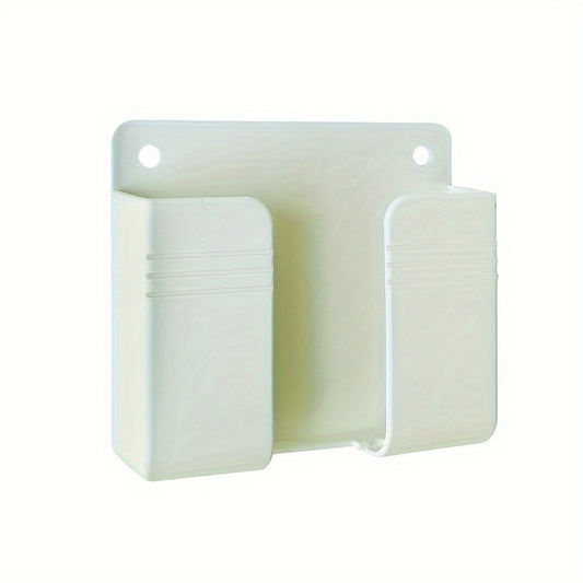 Wall Mount Stand & Storage Box for Mobile Phone & Remote Control