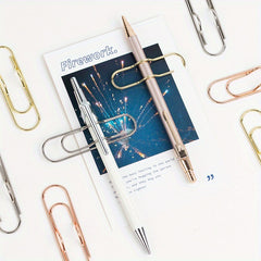 10pcs Metal Pen Clip Paper Clip Hand Account Accessories Pen Buckle