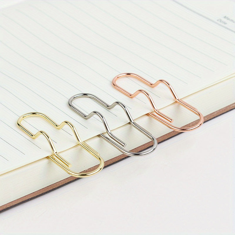 10pcs Metal Pen Clip Paper Clip Hand Account Accessories Pen Buckle
