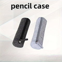 Large Capacity Felt Pen Bag Stationery Storage Cylindrical Bag
