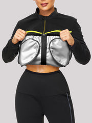 Casual Sauna Sweat Jacket for Weight Loss