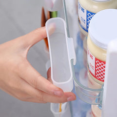 2pcs Wall Mounted Seasoning Bag Storage Rack