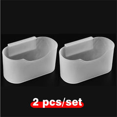 2pcs Wall Mounted Storage Box for Seasoning Bag and Garlic/Ginger