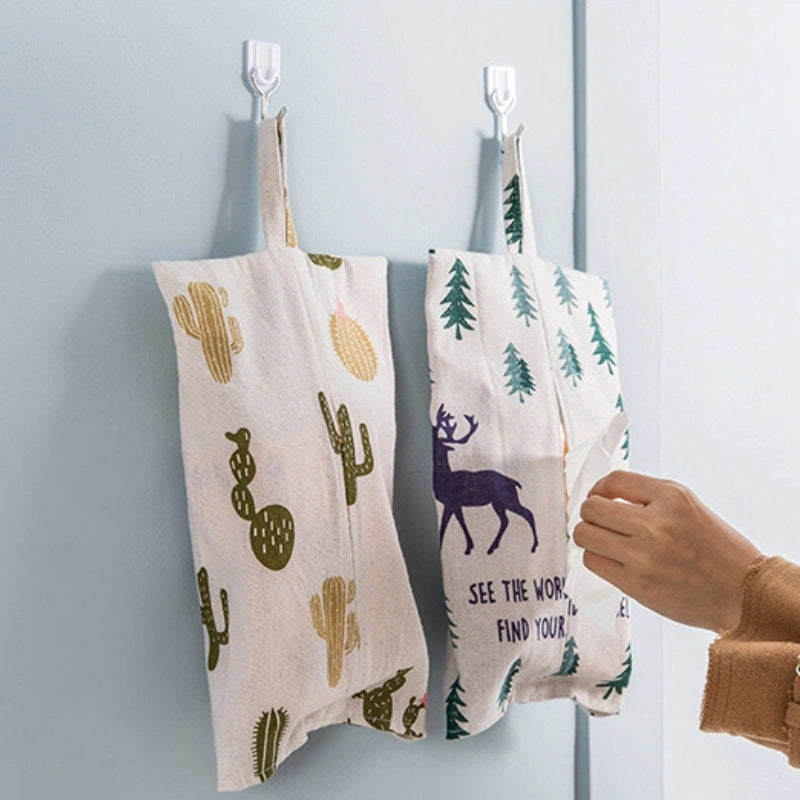 2pcs Toilet Paper Holders With Handle Travel Napkin Holder