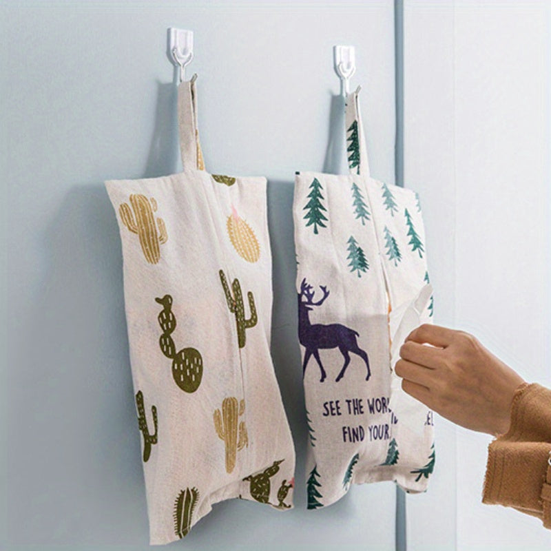 2pcs Toilet Paper Holders With Handle Travel Napkin Holder