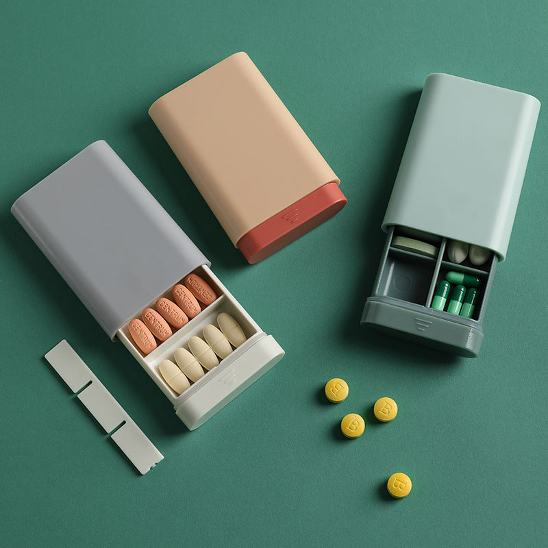 Portable Travel Pill Case Organizer for Pocket Purse Drawer