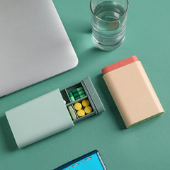 Portable Travel Pill Case Organizer for Pocket Purse Drawer