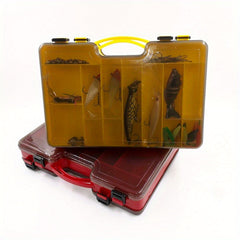 Portable Fishing Tackle Box Double Sided Storage Organizer Hooks Lures Baits