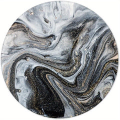 Grey Marble Mouse Pad Anti Slip Rubber Round Mousepads