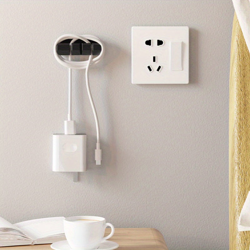Silicone Desktop Cable Organizer Self-adhesive Wire Winder