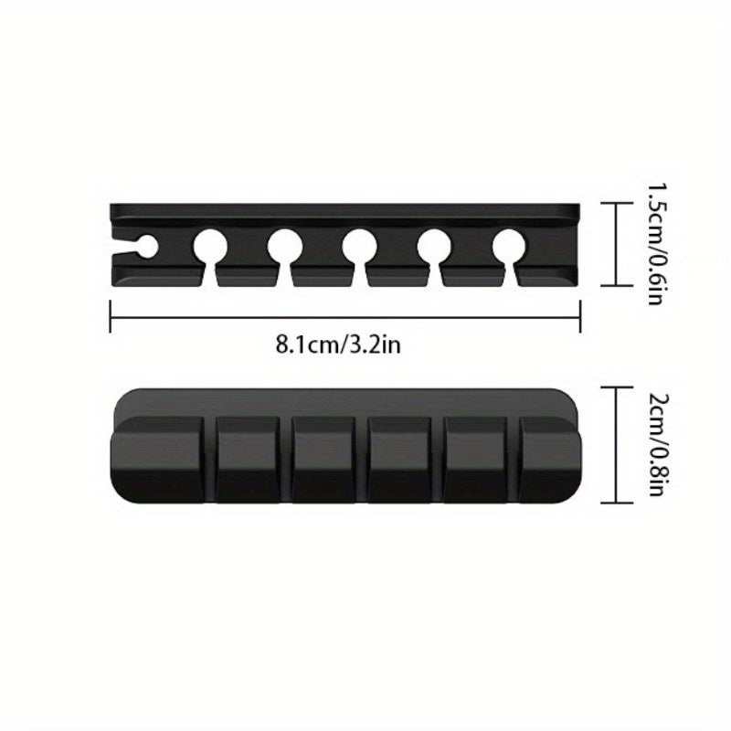 Silicone Desktop Cable Organizer Self-adhesive Wire Winder