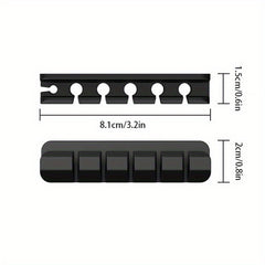 Silicone Desktop Cable Organizer Self-adhesive Wire Winder