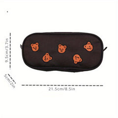 Cartoon Bear Pencil Case Stationery Box Storage Bag Large Capacity