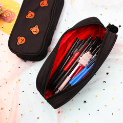 Cartoon Bear Pencil Case Stationery Box Storage Bag Large Capacity