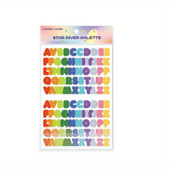 2pcs Gradient Ins Style Letter Stickers DIY Home Decor Supplies