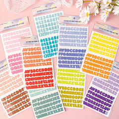 2pcs Gradient Ins Style Letter Stickers DIY Home Decor Supplies