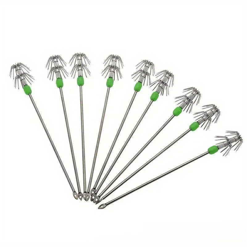 3pcs Squid Jig Double Layer Squid Hook Fishing Accessories