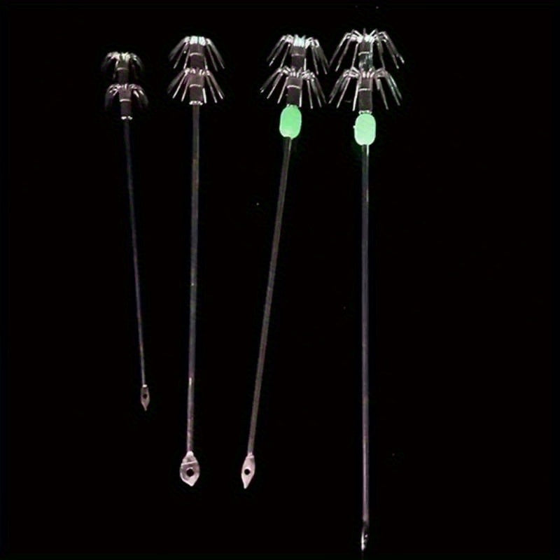 3pcs Squid Jig Double Layer Squid Hook Fishing Accessories