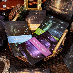 30pcs Fireworks Series Paper Bag Journal Material Collage DIY Message Notes