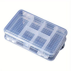 Double Sided Fishing Bait Box Organizer with Multiple Compartments