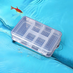 Double Sided Fishing Bait Box Organizer with Multiple Compartments