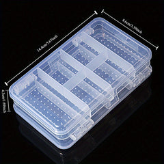 Double Sided Fishing Bait Box Organizer with Multiple Compartments
