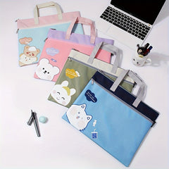 Canvas Tote Bag Large Capacity Document Organizer