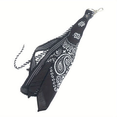 Retro Paisley & Floral Hip Hop Style Square Scarf for Men