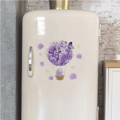 Removable Flower Hot Air Balloon Rabbit Wall Stickers