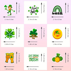 45pcs Irish Shamrock Stickers for St Patrick's Day