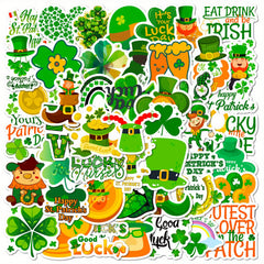 45pcs Irish Shamrock Stickers for St Patrick's Day