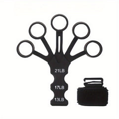 Silicone 5 Fingers Wrist Grip Strengthener for Hand-Fingers Exercise