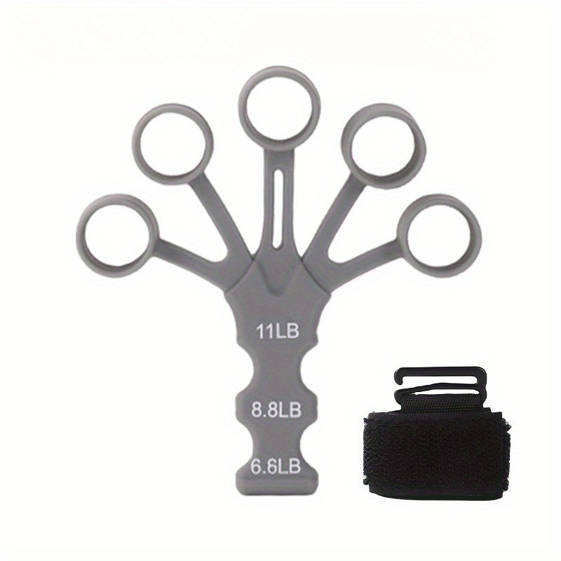 Silicone 5 Fingers Wrist Grip Strengthener for Hand-Fingers Exercise