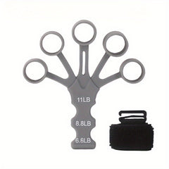 Silicone 5 Fingers Wrist Grip Strengthener for Hand-Fingers Exercise