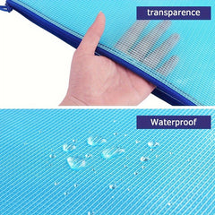 12pcs Multicolor Mesh Waterproof Zipper File Bags A4 A5 A6