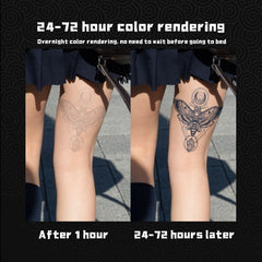 Waterproof Herbal Juice Tattoo Sticker Butterfly Bee & Skull Sweat Proof