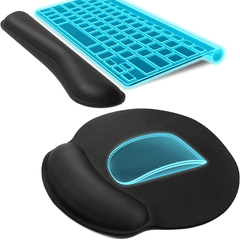 Ergonomic Mouse Pads With Wrist Support & Keyboard Wrist Rest Set