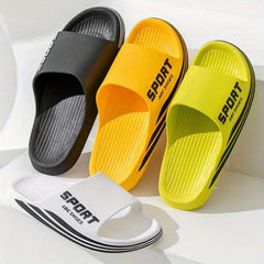 Men's Open Toe Slippers Lightweight Indoor Outdoor Slippers
