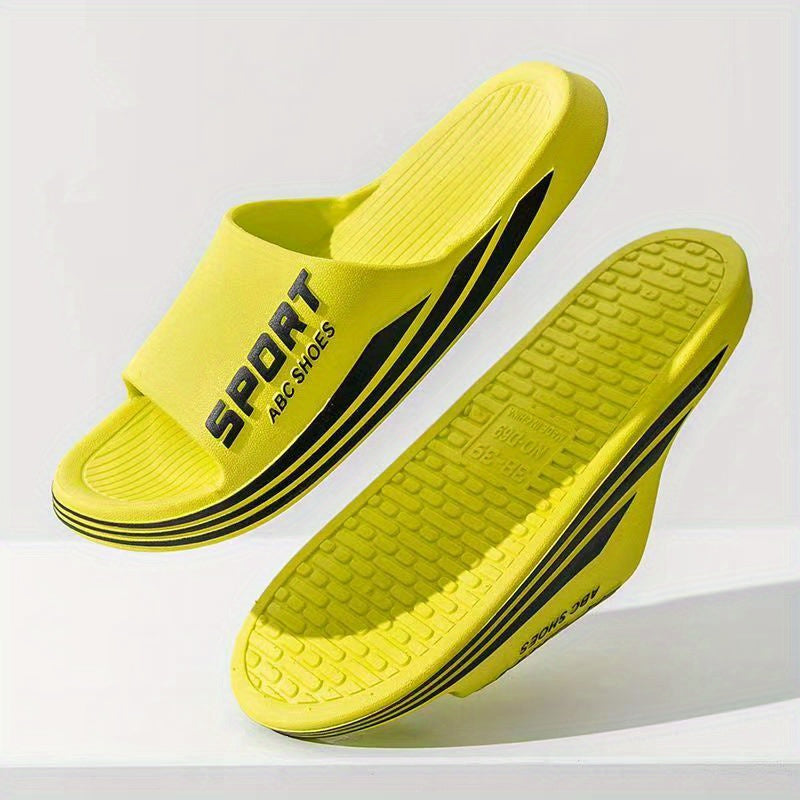 Men's Open Toe Slippers Lightweight Indoor Outdoor Slippers