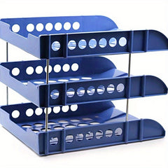School Office Desktop File Holder Three-layer Data Storage Rack