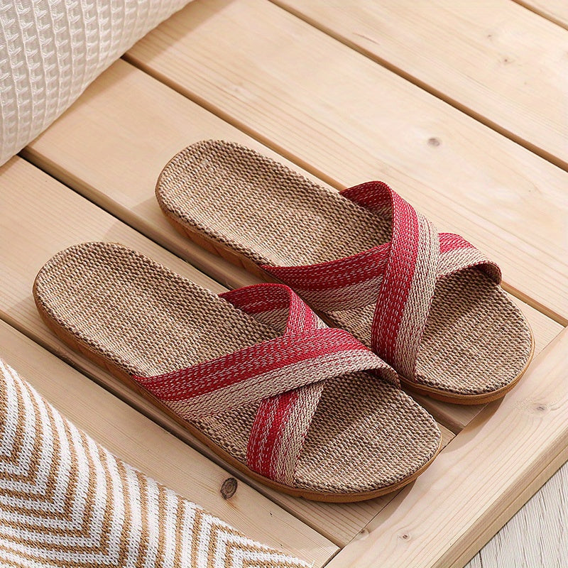 Girls Open Toe Slippers Random Pattern Lightweight Breathable Slippers